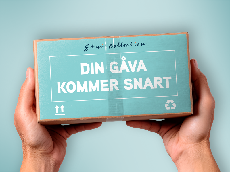 Händer håller i paket